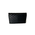 Saint Laurent Monogram Envelope Bag in Quilted Grained Leather